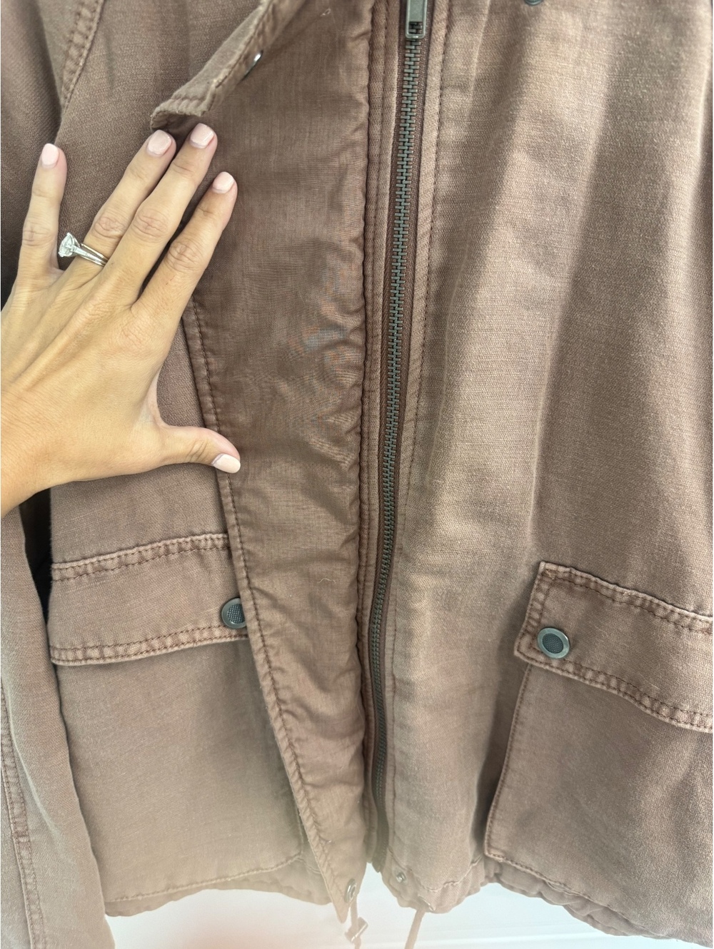 Free People Utility Jacket - cotton/linen blend - Picture 3 of 6